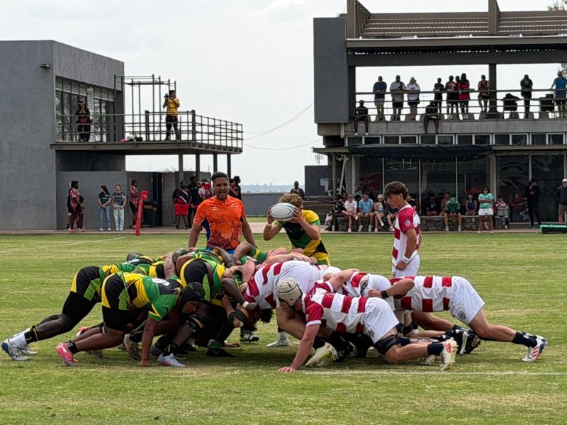 CRAA U19s and Jamaica pack down. RAN u19s