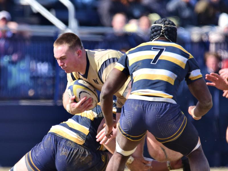 Cal played Navy in Annapolis in 2025, with the Midshipmen winning 27-3. David Hughes photo.