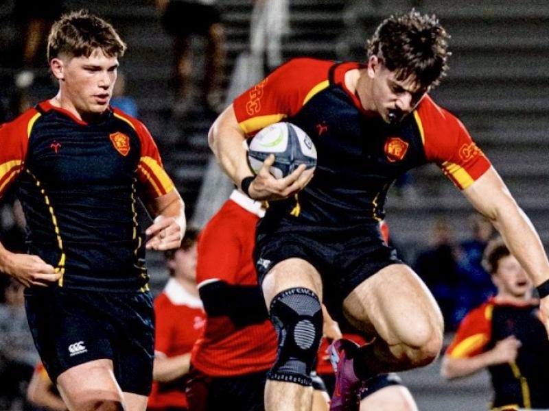 Celina's Boaz Schappaugh charges ahead.