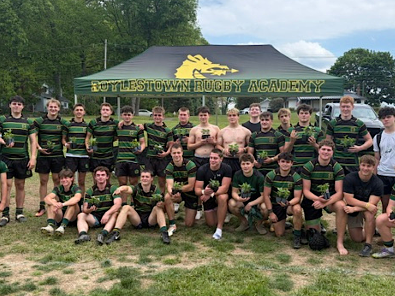 Doylestown team all smiles after making the 2026 Rugby PA final.