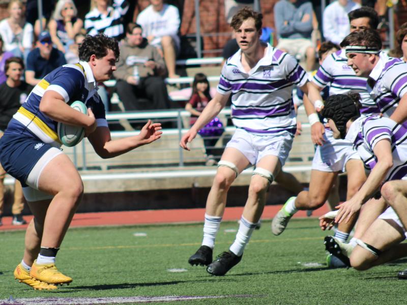 Grayson Halkiadakis assesses his option. Photo William Seetch.