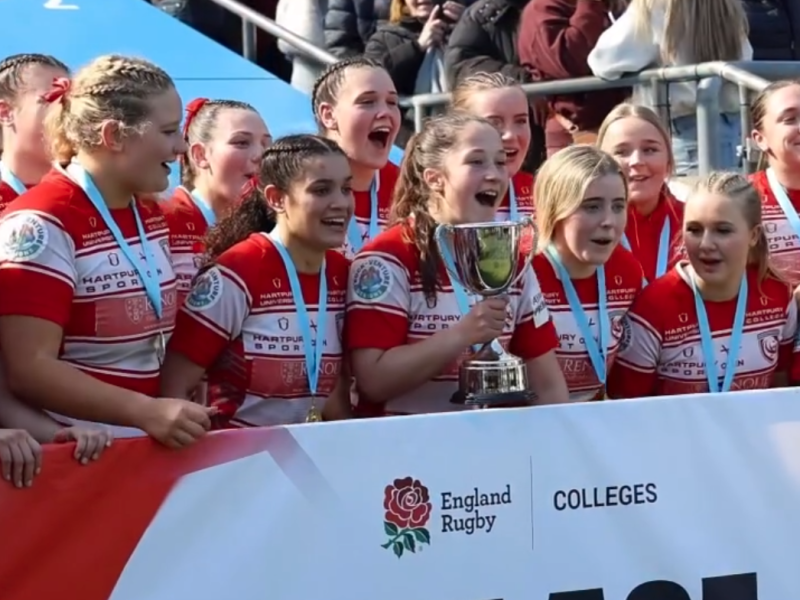 Hartpury College girls HS team are the 2026 English champions.