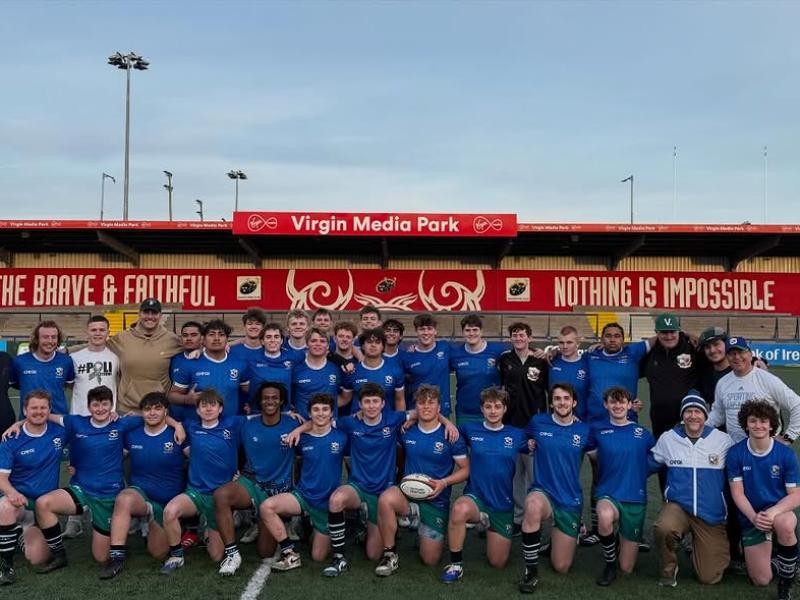 The Junior Blues enjoyed coaching sessions and challenging games on tour in Ireland with Irish Rugby Tours.