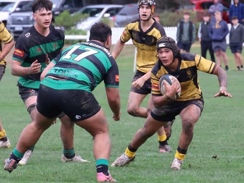 Isaiah Lolesio-Pua playing for New Brighton in Christchurch, New Zealand.