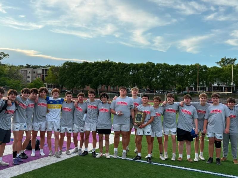 Loyola Blakefield team with their 2026 MIAA trophy.