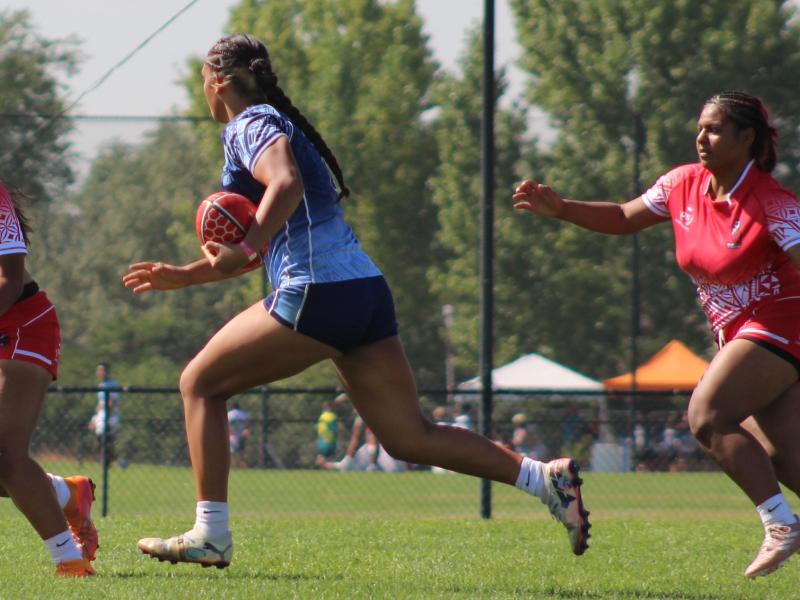 Girls action NAI 7s 2026 Photo Alex Goff.