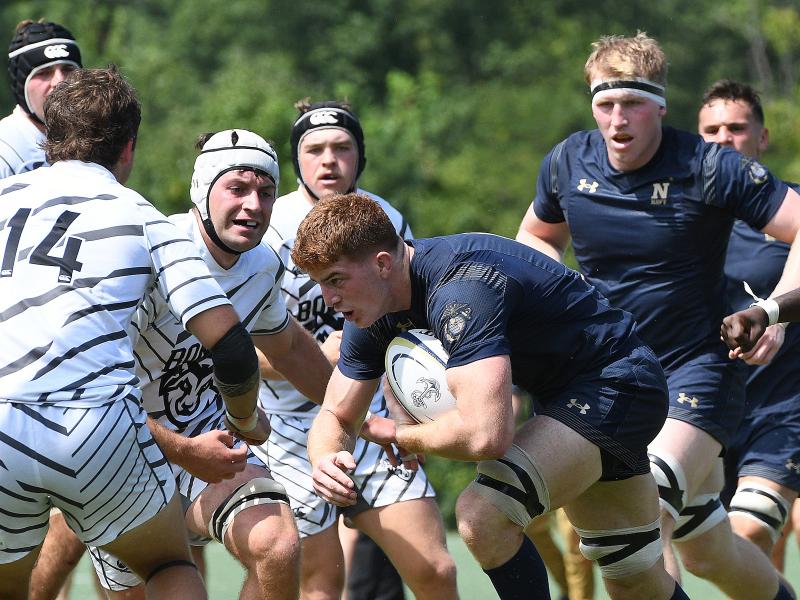 Navy surges on vs St. Bonaventure 2026.. Photo David Hughes