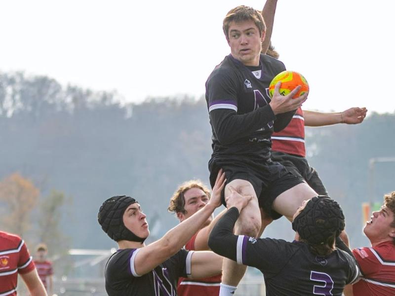 Northwestern wins a lineout in 2023.