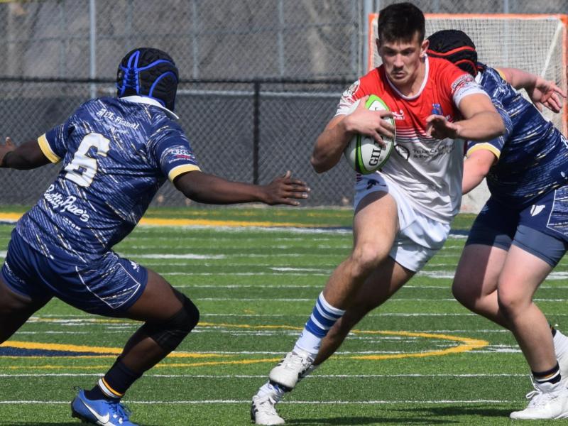PJ Faul takes the ball up for Bixby.