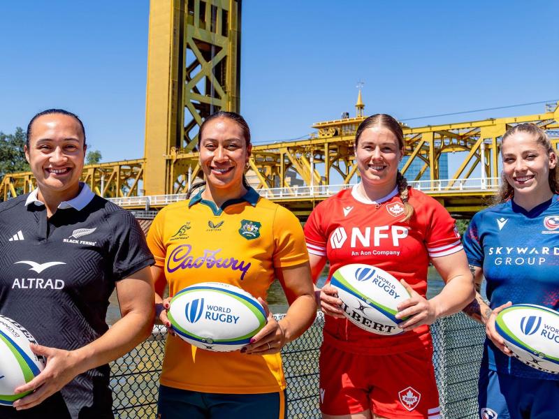 Pac 4 Captains at the Sacramento River. Photo World Rugby.