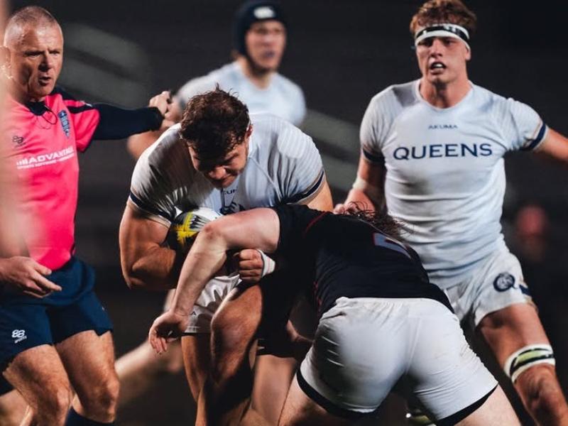 Big tackles as Ohio State and Queens battle in Charlotte.