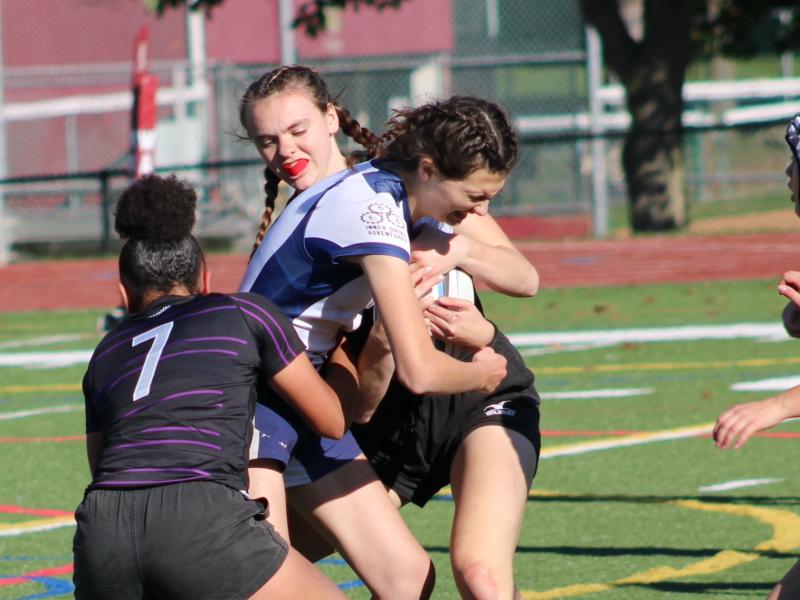 West Pitt unleashes the defense in the final vs Brunswick. Photo Alex Goff.