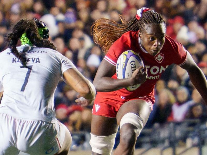 Canada is on top after beating England twice. Photo Rugby Canada.