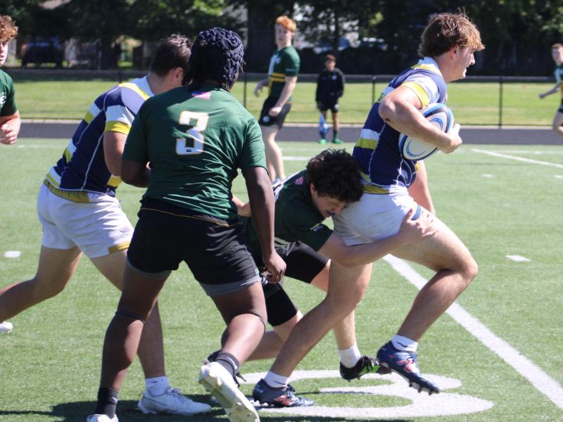 Quinn Ferris for St. Ignatius 7s. Photo Alex Goff.