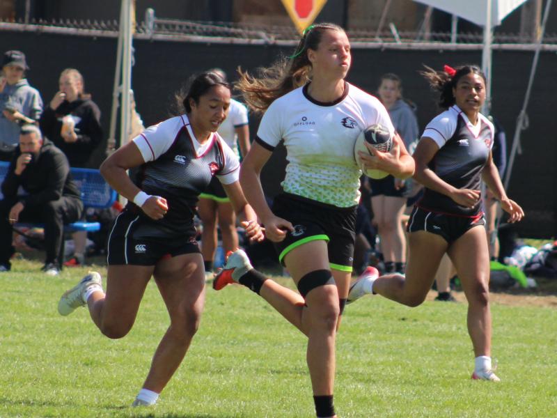 Lissa Salisbury breaks away for Life University. Photo Alex Goff.