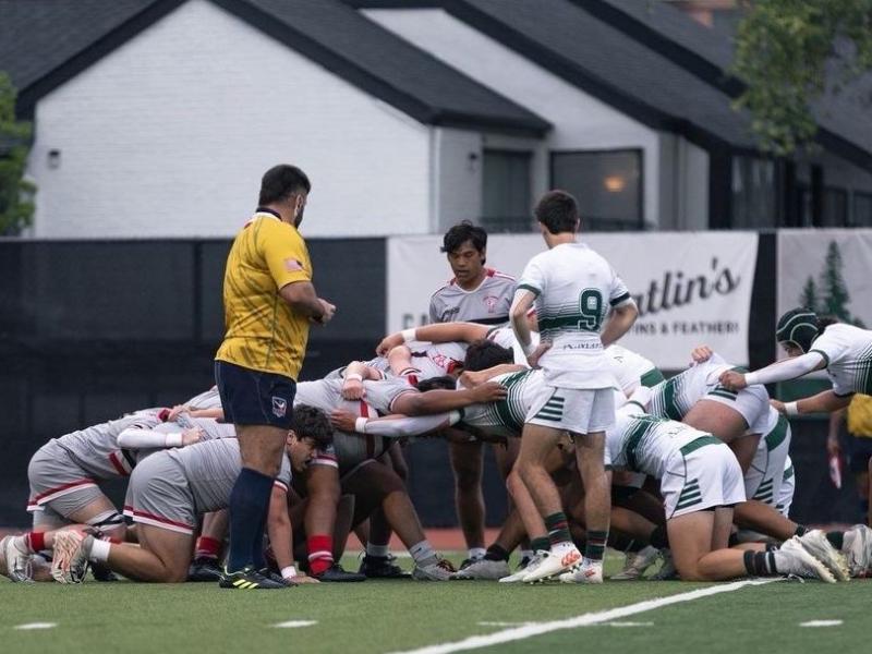 St. Thomas and Strake scrum.