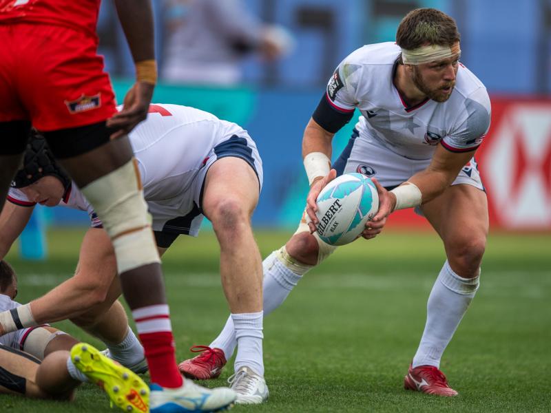 Stephen Tomasin leads the USA squad. Photo David Barpal.