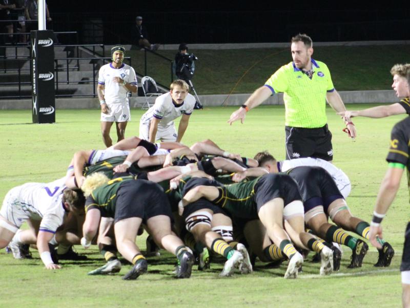 UNC Wilmington in white vs UVM in green in the 2025 NCR D2 semifinal. Photo Alex Goff.
