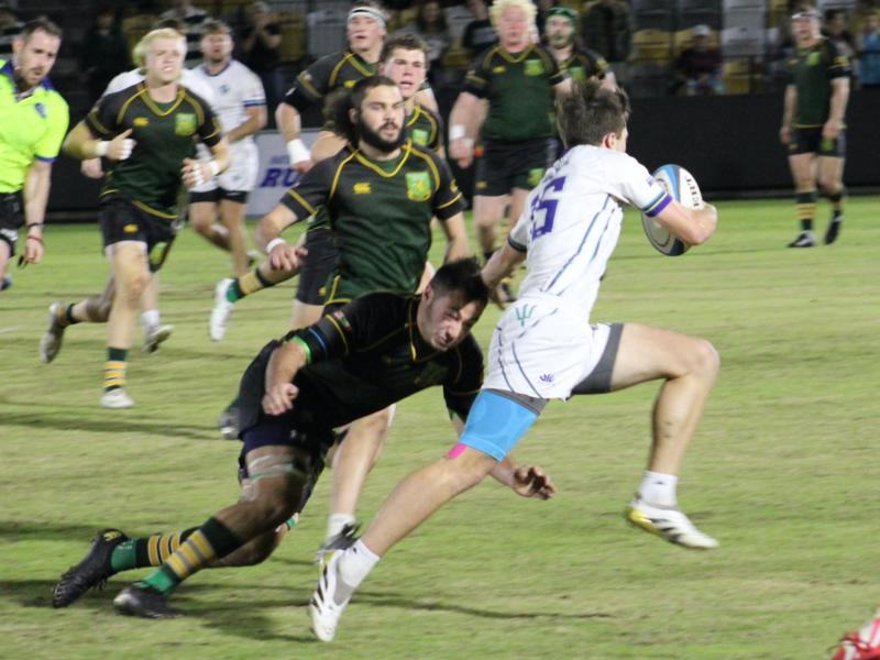 UNC Wilmington in white vs UVM in green in the 2025 NCR D2 semifinal. Photo Alex Goff.