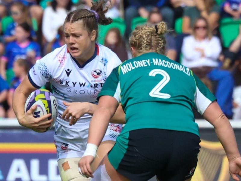 USA vs Ireland in the 2026 WXV. USA won 40-36.