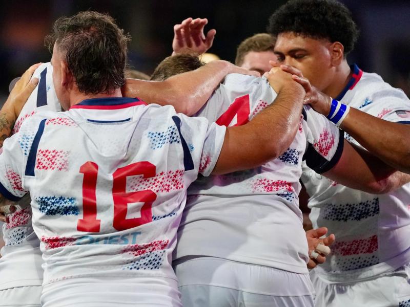 USA players celebrate vs Zimbabwe 2026. Photo Greg Sabin.