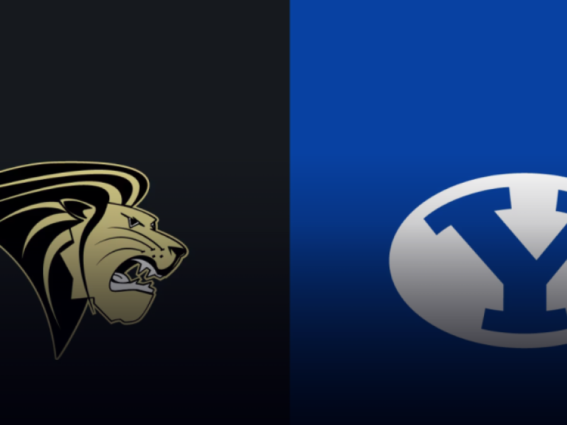 byu v lindenwood logos