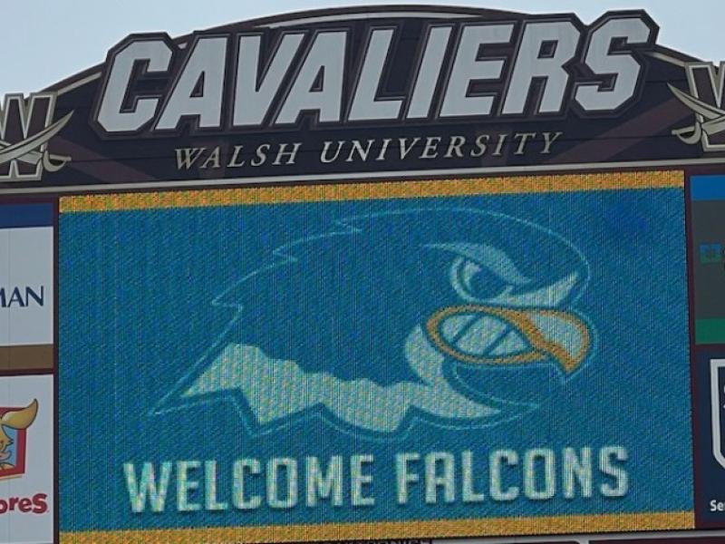 walsh cavaliers with falcon