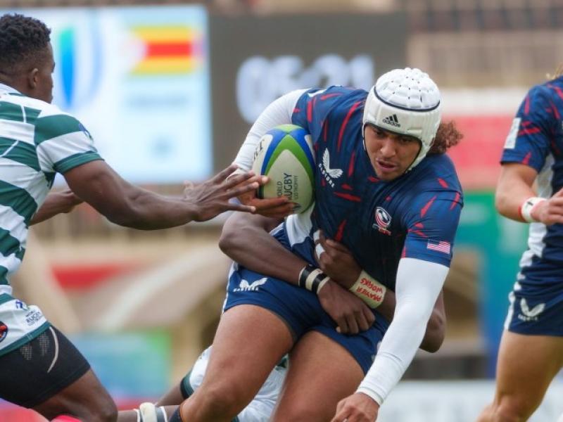 world rugby u20 trophy 2023 pool a   usa v zimbabwe antony munge world rugby