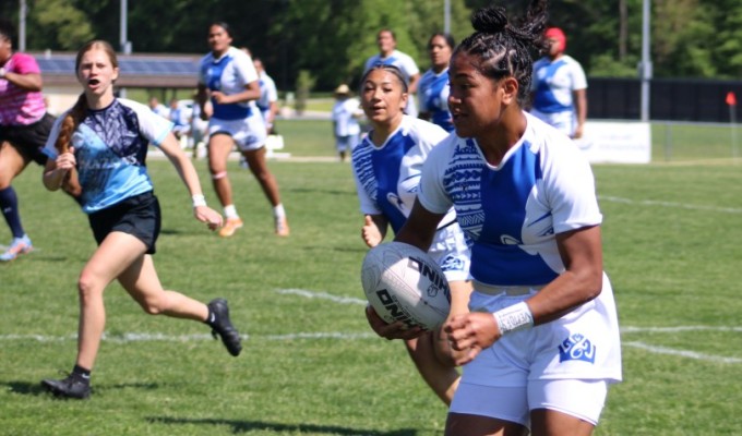 Jasmine Fehoko for Majestics. She is off to Lindenwood. Alex Goff photo.