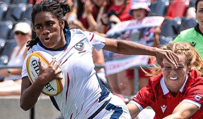 Sereana Vulaono was a star for the U20s in 2023. Photo Rugby Canada.