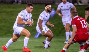 Bryce Campbell takes the ball up in the last time the USA played Canada, in 2021. David Barpal photo.