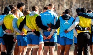 Anthem players huddle up during January preseason training.