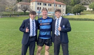 Left to right: JW Sarkees, Oliver Kirk, Connor Bender at Nelson College.