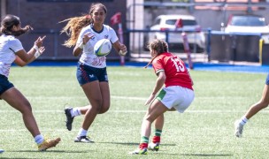 USA U18 girls on tour in Wales this summer. Tim Anger photo.