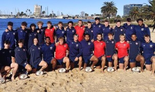 The USA U18s in Uruguay.