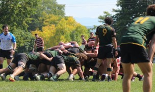 Vermont scrums down vs Norwich.