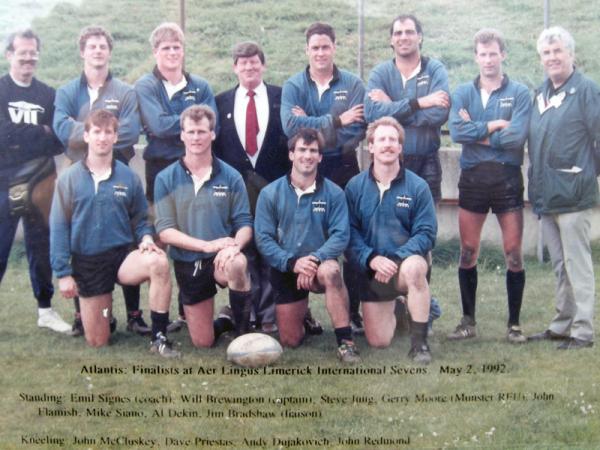 Siano with Atlantis squad May 1992