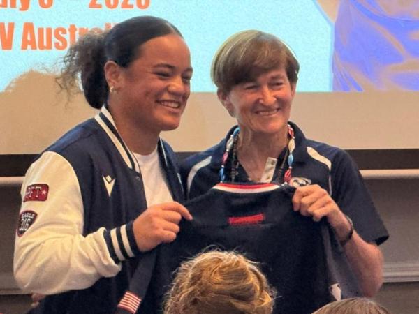 usa wnt jersey ceremony fans and supporters mcfarren and tafuna