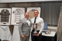 Doug Scholz and Lewis Gray with the Scholz Award trophy. Emilio Huertas photo for the WAC.