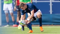 Keeland Farrell scores his 6th try of the tournament. Photo Ewan Bootman SNS Group.