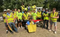 The Iowa Central players after working a local Motocross event.