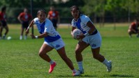 Girls action from the NAI 7s. WadeB Photo.