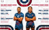 The pool play schedule for the USA Olympic 7s teams.