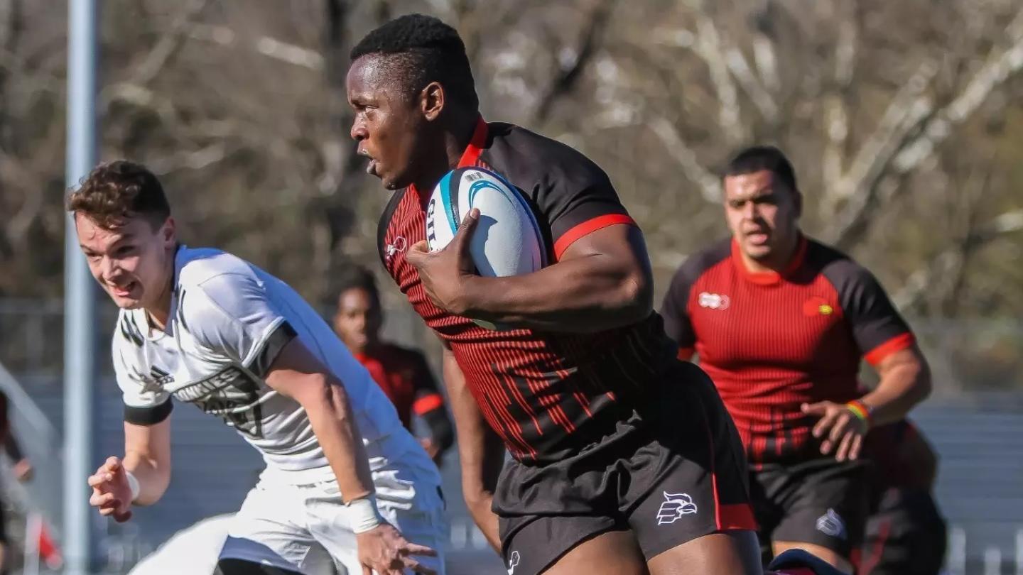 Alex Nyamunda from Wheeling nabbed the D1 NCR Player of the Year nod. Terry Hancock photo.