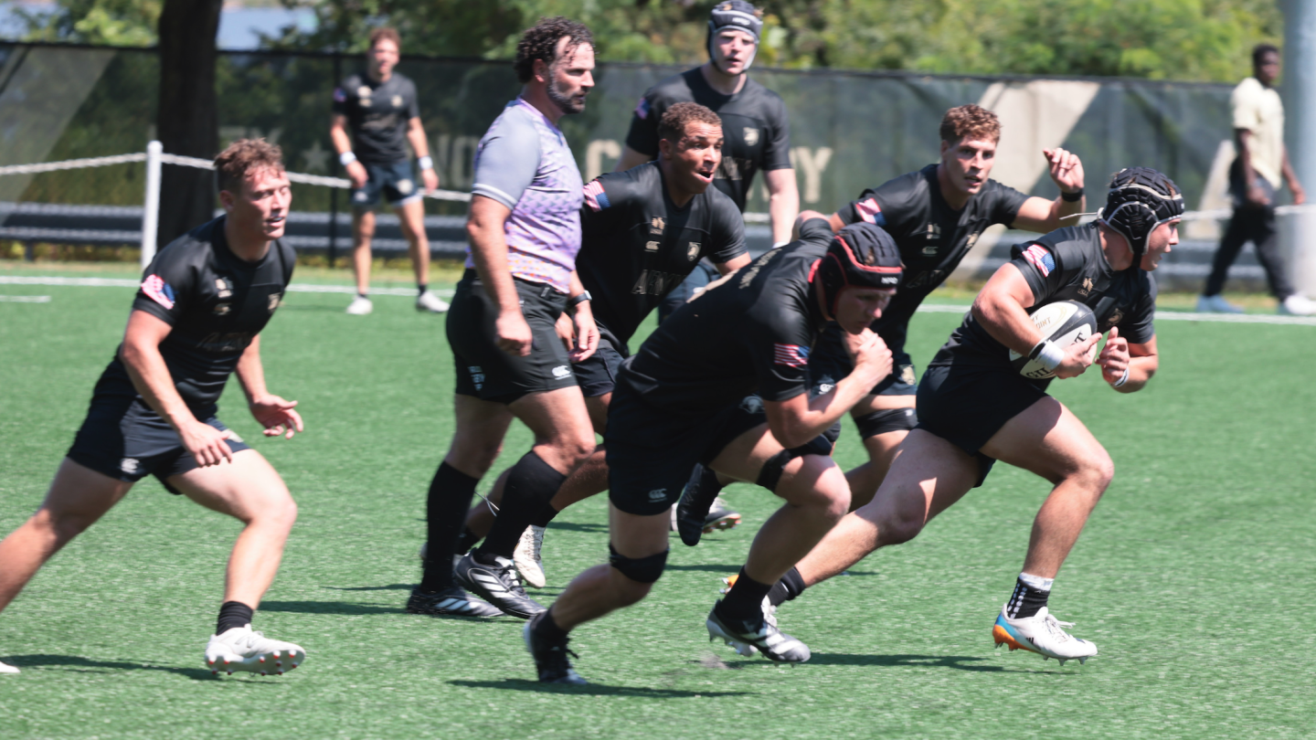 Army on the charge 2026 vs Queens. Photo Walter Schmidlin.