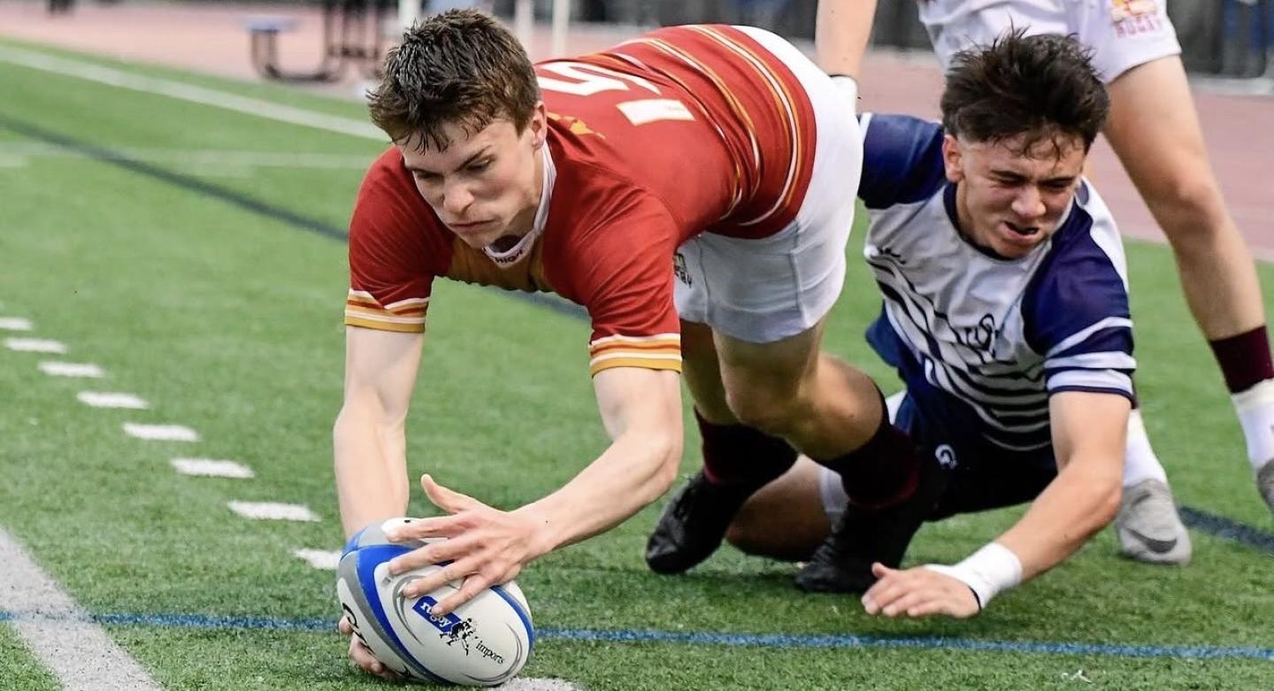 BC High scores against St. John's Prep. Photo Mike Connors.