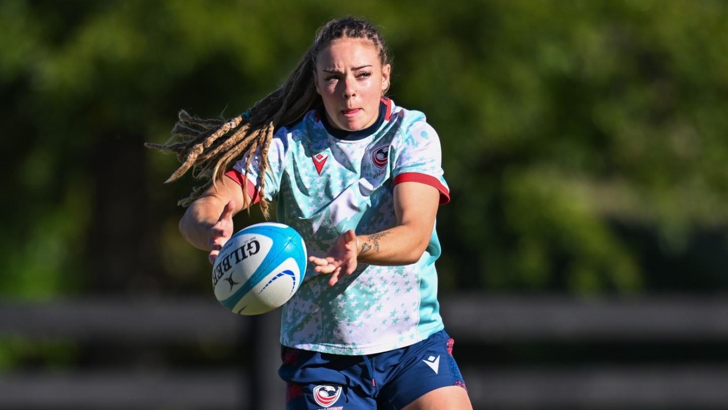 Bella Vogel has scored 41 points so far in WXV action. Photo USA Rugby.