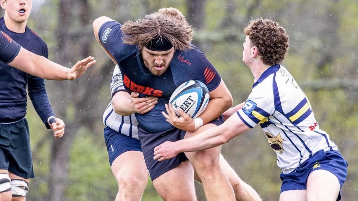 Matt Lis charges ahead for Berks. Photo Goodspot Photography.