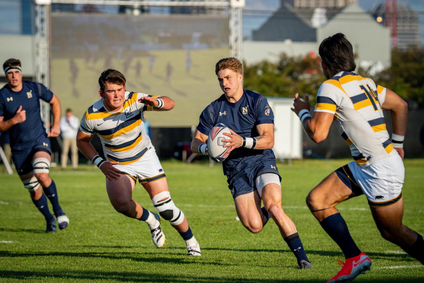 Navy finds some space. Photo Matthew Dalton.
