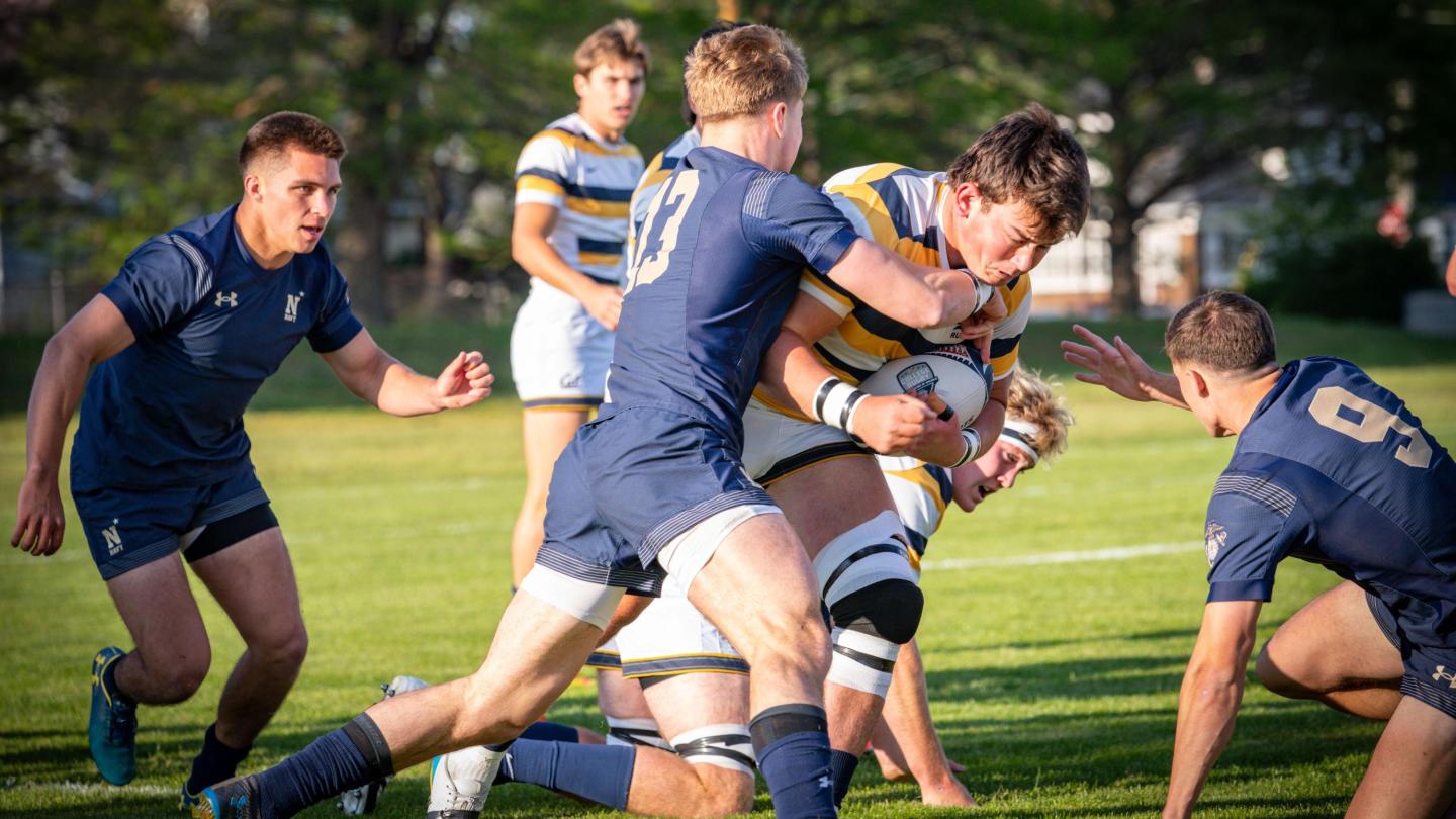 Cade Crist gets some attention from Drew Baublitz. Photo Matthew Dalton.